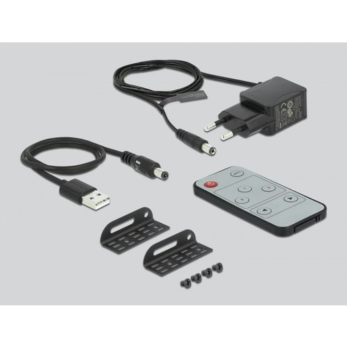 DeLock 3-Poorts HDMI Switch met Audio Extractor