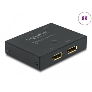 DeLock DisplayPort Switch/Splitter 2 in - 1 uit