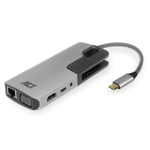 ACT USB-C-HDMI/VGA/LAN/USB/PD/CARD