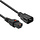ACT Stroomkabel C13 Lock naar C14 - 3.0 meter - Zwart