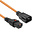 ACT Stroomkabel C13 Lock naar C14 - 3.0 meter - Oranje