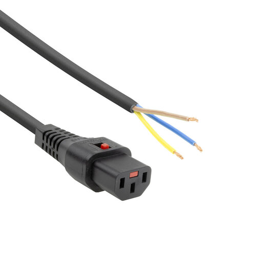 ACT POWERCORD C13 LOCK - OPEN 3.00M ACT POWERCORD C13 LOCK - OPEN 3.00M