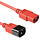 ACT Stroomkabel C13 naar C14 - 0.6 meter - Rood