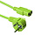 ACT Stroomkabel 3.0 meter CEE7/7 - C13 Groen