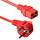 ACT Stroomkabel CEE7/7-C19 - 0.6 meter - Rood