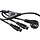ACT PWR CORD CEE7/7 - 2 X C5 1.80M