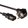 ACT Stroomkabel LSZH 1.0 meter CEE7/7 - C13 Zwart