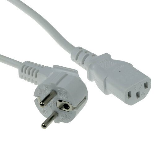 ACT PWRCORD CEE7/7 ANG-C13 WH 1.5M ACT PWRCORD CEE7/7 ANG-C13 WH 1.5M