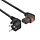 ACT PWR CORD CEE7/7-C13 LOCK R 1M