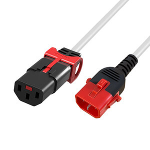 ACT Stroomkabel C13 naar C14 Dual Lock - 1.5 meter