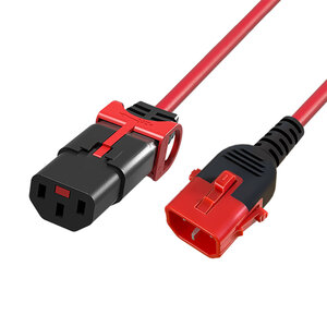 ACT Stroomkabel C13 naar C14 Dual Lock - 1.5 meter