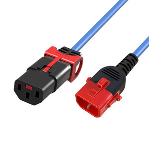 ACT Stroomkabel C13 naar C14 Dual Lock - 1.0 meter