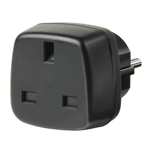 Brennenstuhl TRAVEL ADAPTER UK > EU ZWART