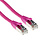 ACT CAT 6a S/FTP 0.5 meter SNAGLESS Roze