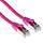 ACT CAT 6a S/FTP 1.0 meter SNAGLESS Roze