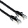 ACT CAT 6a S/FTP 0.5 meter SNAGLESS Zwart