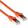 ACT Cat 6a S/FTP LSZH 0.5 meter Snagless Oranje