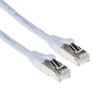ACT Cat 6a S/FTP LSZH 2.0 meter Snagless Wit ACT Cat 6a S/FTP LSZH 2.0 meter Snagless Wit