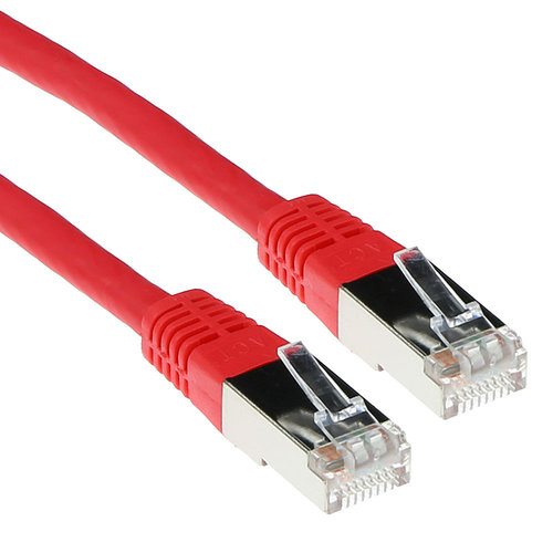 ACT CAT 6 S/FTP LSZH 0.5 meter Rood