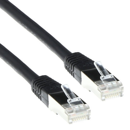 ACT CAT5E F/UTP LSZH BLACK  10.00M