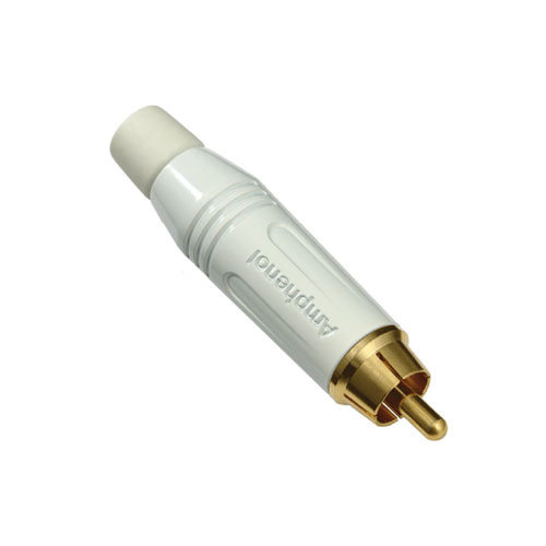 Amphenol RCA MALE PLUG WHITE Amphenol RCA MALE PLUG WHITE
