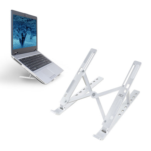 Laptopstand Alu - opvouwbaar - 7 standen Laptopstand Alu - opvouwbaar - 7 standen