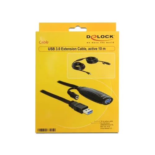 DeLock USB 3.0 Actieve verlengkabel 10 meter