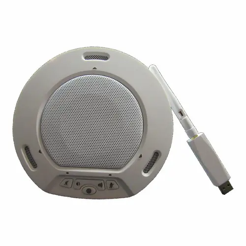 HuddleCamHD HuddlePod Air Wit, draadloze USB speaker telefoon met draadloze ontvangerset