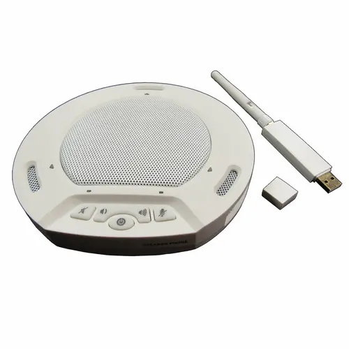 HuddleCamHD HuddlePod Air Wit, draadloze USB speaker telefoon met draadloze ontvangerset