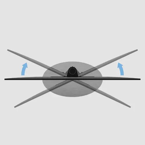 Cavus TV Standaard Ellips 150 cm RVS VESA 600x400 mm