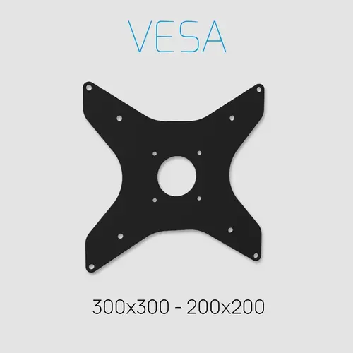 Cavus TV Standaard Ellips 150 cm RVS VESA 300x300 mm
