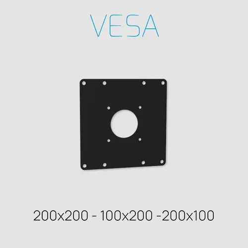 Cavus TV Standaard Ellips 150 cm RVS VESA 200x200 mm