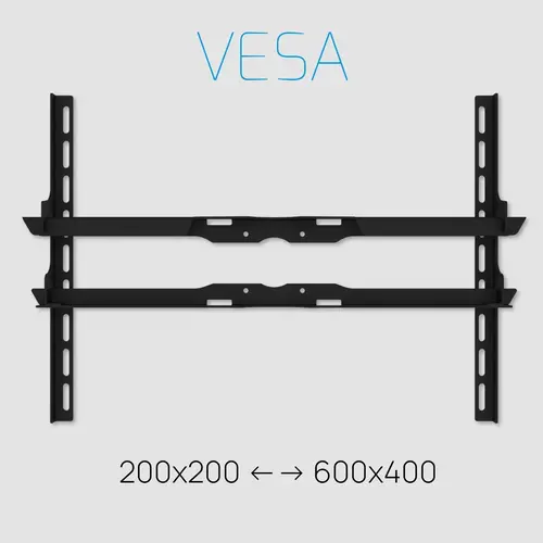 Cavus TV Standaard Ellips 120 cm RVS VESA 600x400 mm