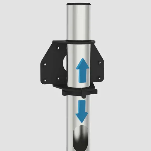 Cavus TV Standaard Ellips 100 cm RVS VESA 300x300 mm