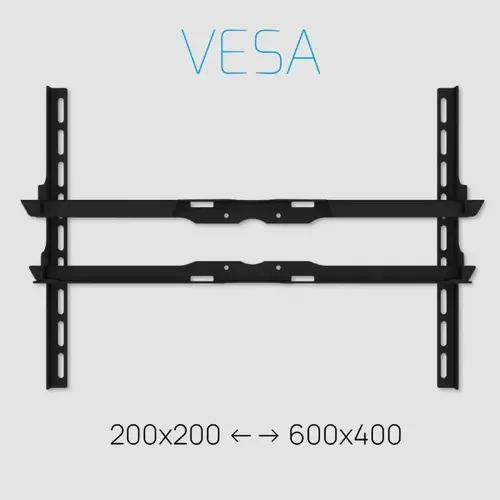 Cavus Meubel Mount - TV Standaard voor Meubel - 100 cm Zwart VESA 600x400