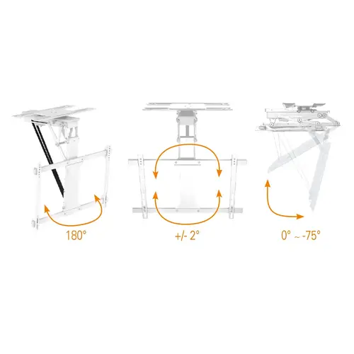 MyWall Elektrische Plafondbeugel Draai -en Opklapbaar HL 47 MW - Wit MyWall Elektrische Plafondbeugel Draai -en Opklapbaar HL 47 MW - Wit