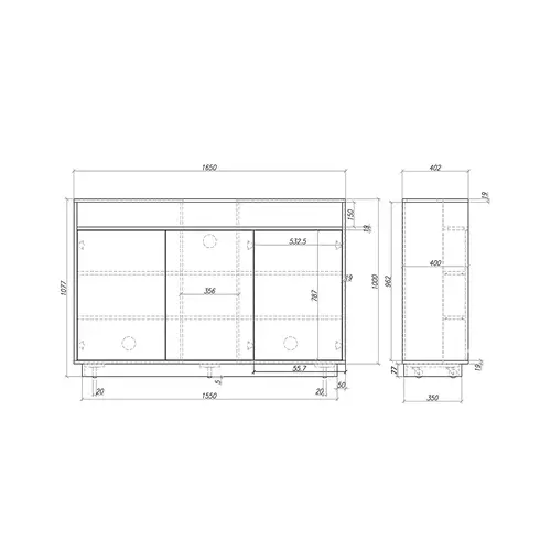 Multibrackets M AV Cabinet TV-Lift 65” Black