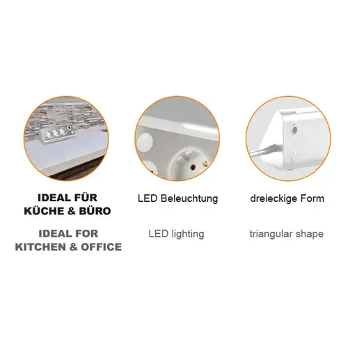 MaxTrack Tafelcontactdoos - 3x Stroom, 2x USB lader - 3,0 meter -Wit MaxTrack Tafelcontactdoos - 3x Stroom, 2x USB lader - 3,0 meter -Wit