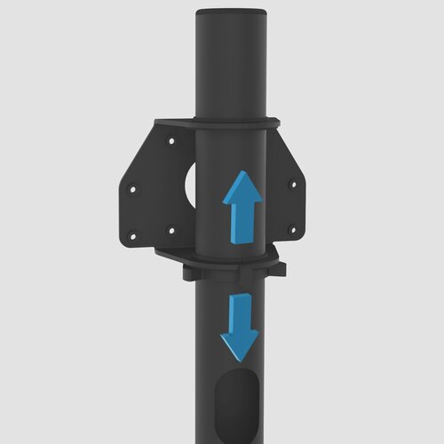 Cavus Vloerstandaard TRIANGLE eiken 120cm VESA 600x400