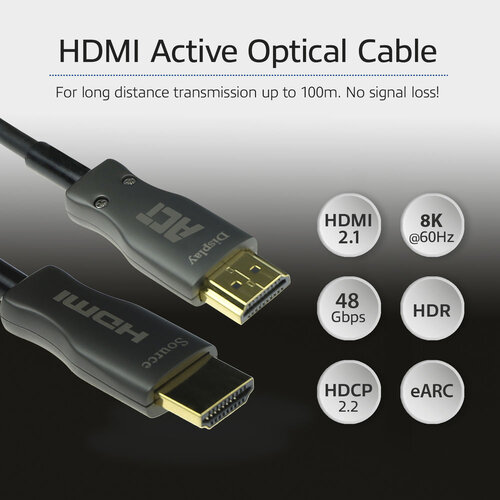 ACT Actieve Optische kabel HDMI A - HDMI A - 50 meter