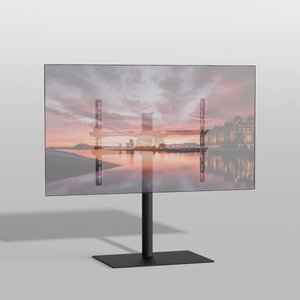 Cavus TV Standaard Square 80 - VESA 600x400 Zwart