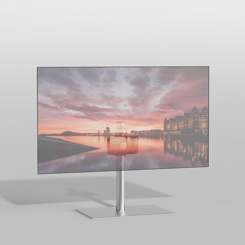 Cavus TV Standaard Square 60 cm RVS VESA 200x100 mm