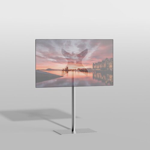 Cavus TV Standaard Square 120 cm RVS VESA 400x400 mm