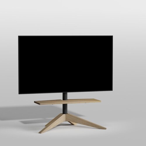 Cavus TV Standaard Cross 100 Hout/Zwart - VESA 100x200