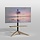 Cavus TV Standaard Cross 120 Hout/Zwart - VESA 100x200