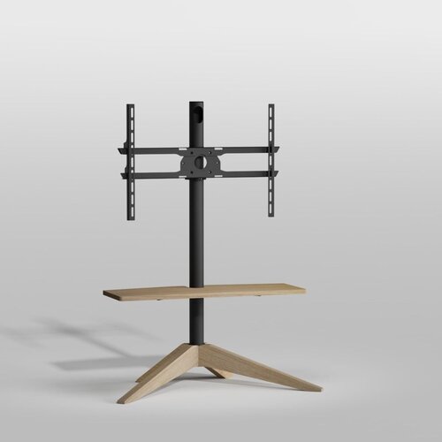 Cavus TV Standaard Cross 120 Hout/Zwart - VESA 600x400