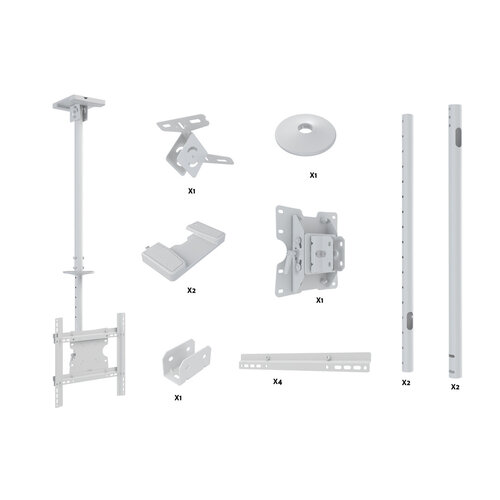 Multibrackets M Public Plafondbeugel Medium Single 3000 White