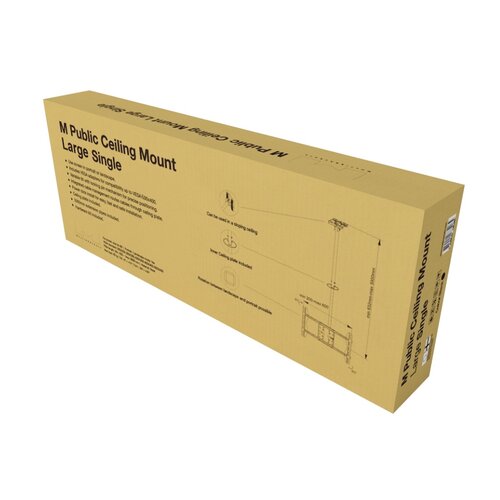 Multibrackets M Public Plafondbeugel Large Single 3000 Black Multibrackets M Public Plafondbeugel Large Single 3000 Black