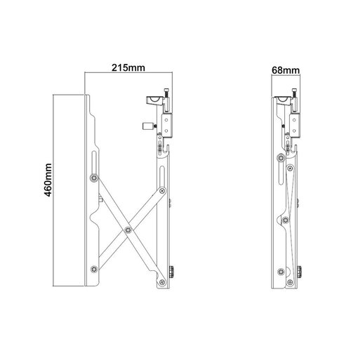 Multibrackets Public Video Wall Mount Push 40-70''