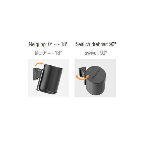 MyWall Sonos Era 100 wandbeugel Zwart